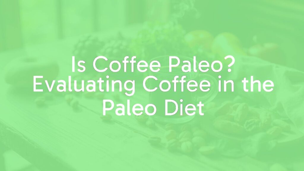 A rustic wooden table with a steaming cup of black coffee, fresh fruits, nuts, and vegetables, natural sunlight, cozy and inviting, realistic.